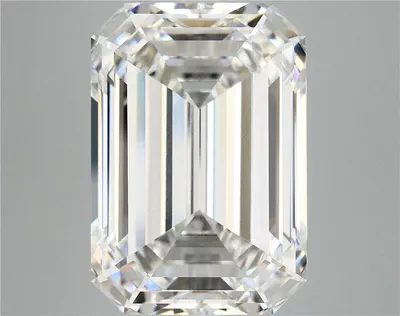 15.07ct F VVS2 Rare Carat Ideal Cut Emerald Lab Grown Diamond