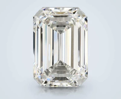 15.07ct F VVS2 Rare Carat Ideal Cut Emerald Lab Grown Diamond
