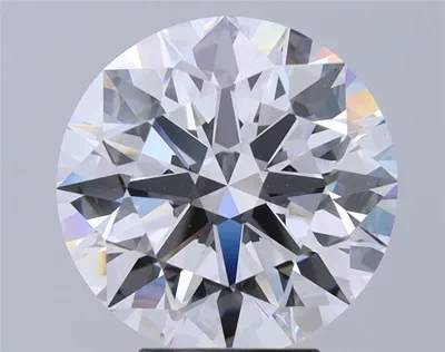 5.07ct D VS2 Rare Carat Ideal Cut Round Diamond