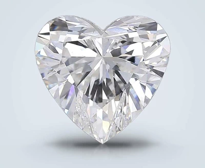 7.08ct F VS1 Rare Carat Ideal Cut Heart Lab Grown Diamond