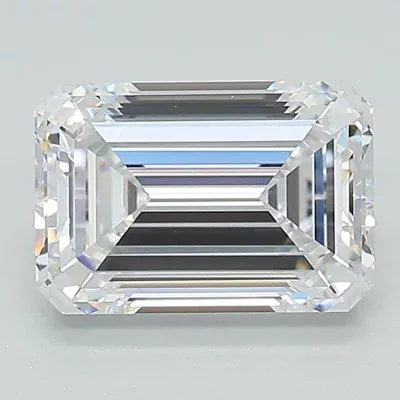 2.04ct D VS1 Rare Carat Ideal Cut Emerald Lab Grown Diamond