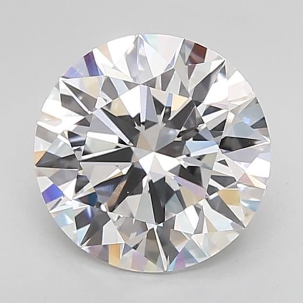 3.08ct D VVS2 Rare Carat Ideal Cut Round Lab Grown Diamond