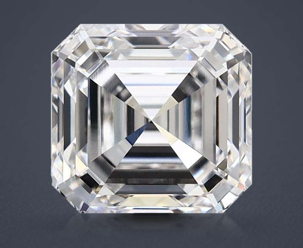 3.06ct E VS1 Rare Carat Ideal Cut Asscher Lab Grown Diamond
