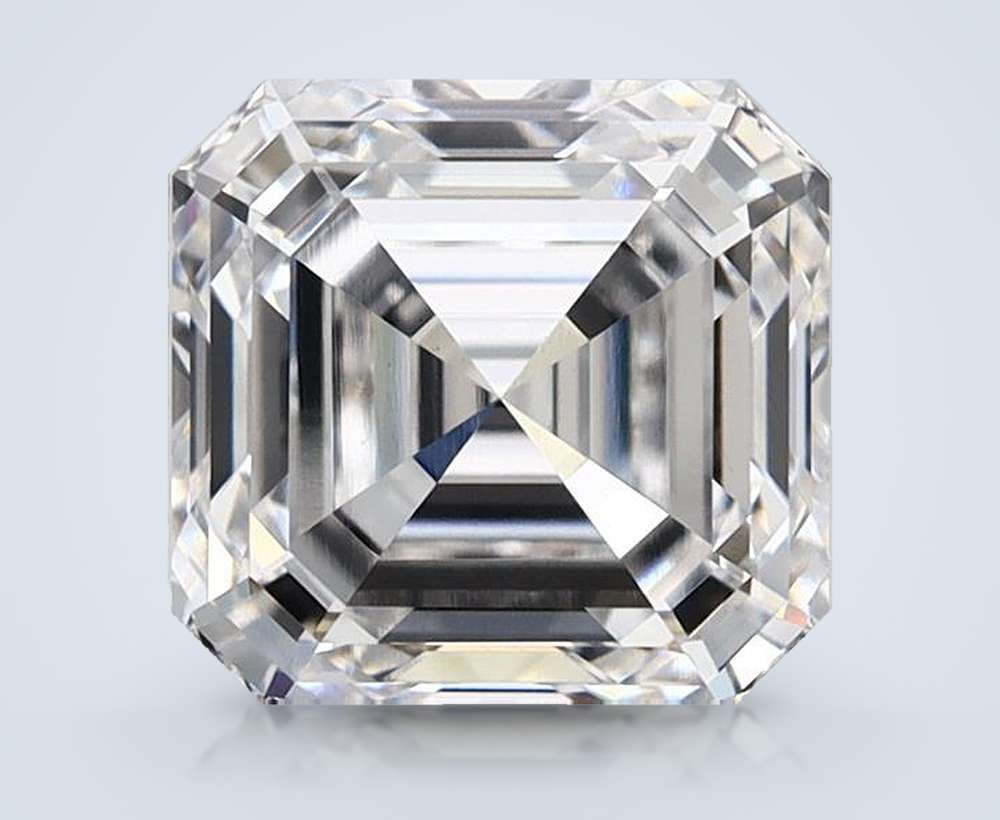 3.06ct E VS1 Rare Carat Ideal Cut Asscher Lab Grown Diamond