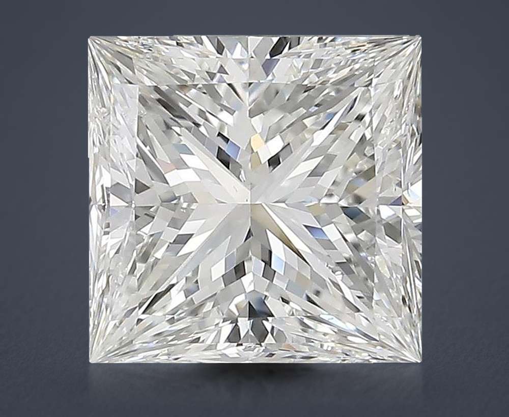 4.01ct I SI1 Rare Carat Ideal Cut Princess Diamond