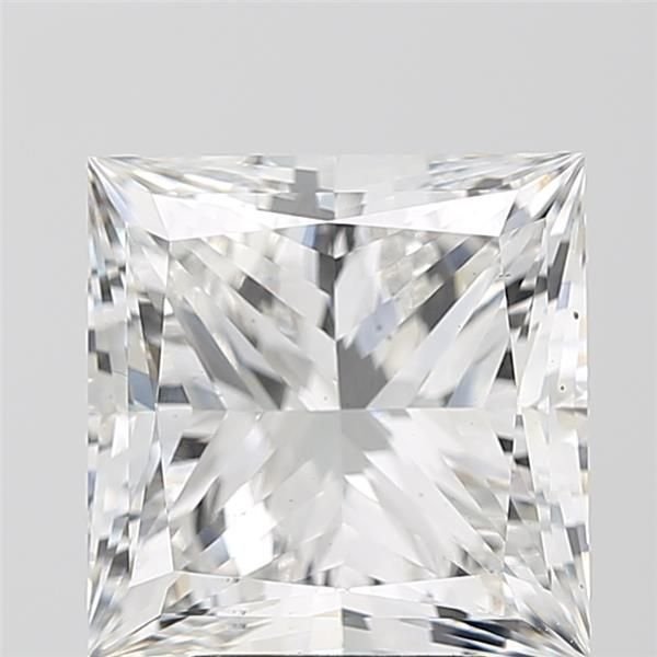 6.00ct F VS2 Rare Carat Ideal Cut Princess Lab Grown Diamond