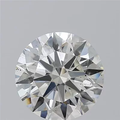 4.03ct H SI2 Rare Carat Ideal Cut Round Diamond