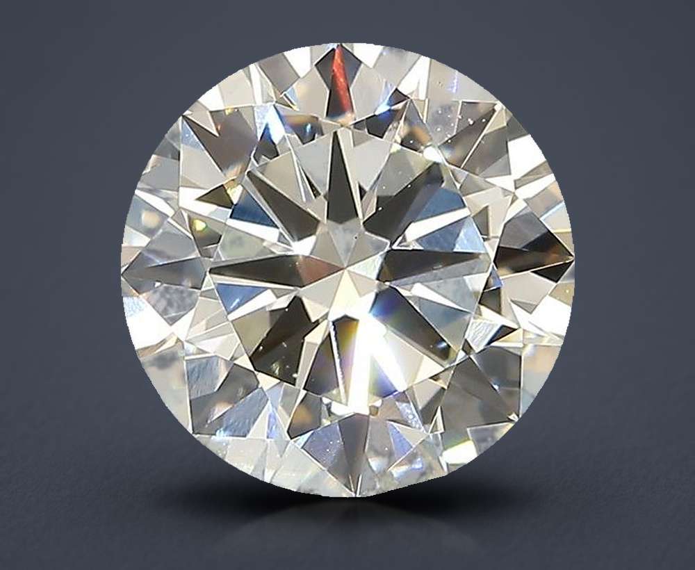 3.02ct J VS2 Excellent Cut Round Lab Grown Diamond