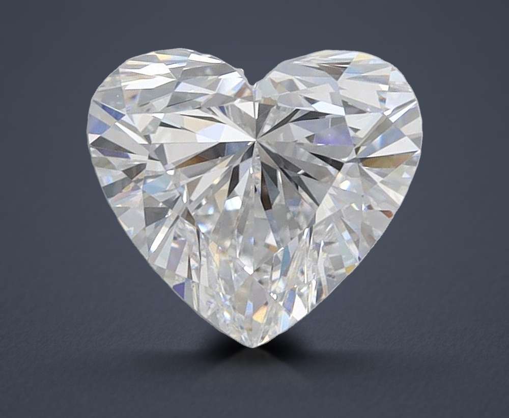 1.52ct D VVS2 Rare Carat Ideal Cut Heart Lab Grown Diamond