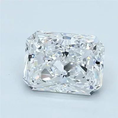 2.16ct D VS2 Rare Carat Ideal Cut Radiant Diamond