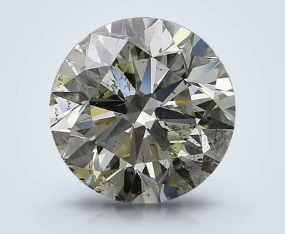 4.10ct K SI2 Very Good Cut Round Diamond