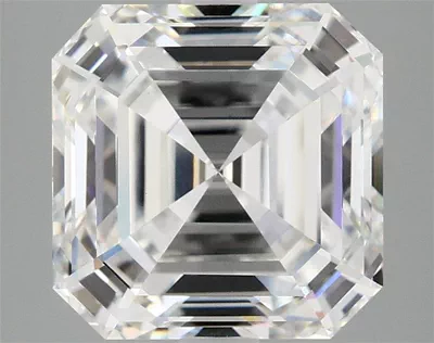 4.08ct E VS1 Rare Carat Ideal Cut Asscher Lab Grown Diamond