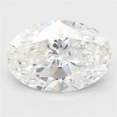 3.07ct F VVS2 Rare Carat Ideal Cut Oval Lab Grown Diamond