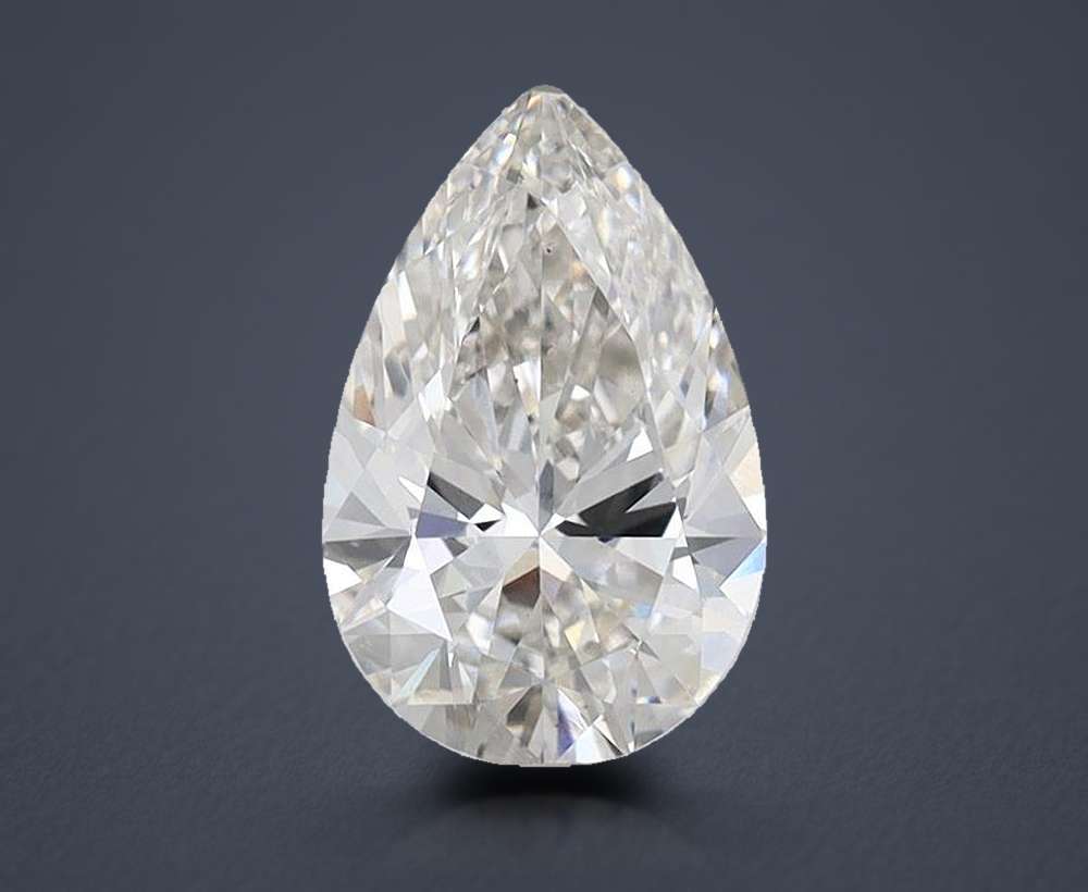 1.56ct G VS2 Rare Carat Ideal Cut Pear Lab Grown Diamond