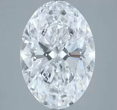 5.05ct D SI2 Rare Carat Ideal Cut Oval Diamond