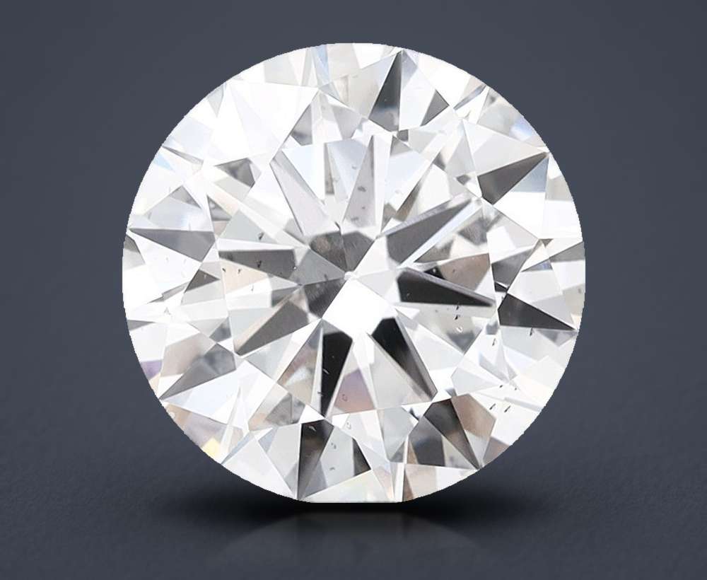 4.00ct F SI1 Very Good Cut Round Lab Grown Diamond