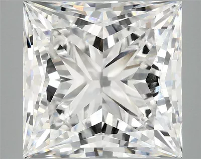 8.02ct E VVS2 Rare Carat Ideal Cut Princess Lab Grown Diamond