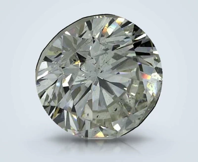 5.69ct K SI2 Rare Carat Ideal Cut Round Diamond