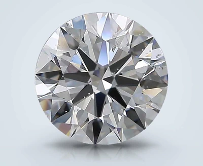 3.01ct D SI2 Rare Carat Ideal Cut Round Diamond