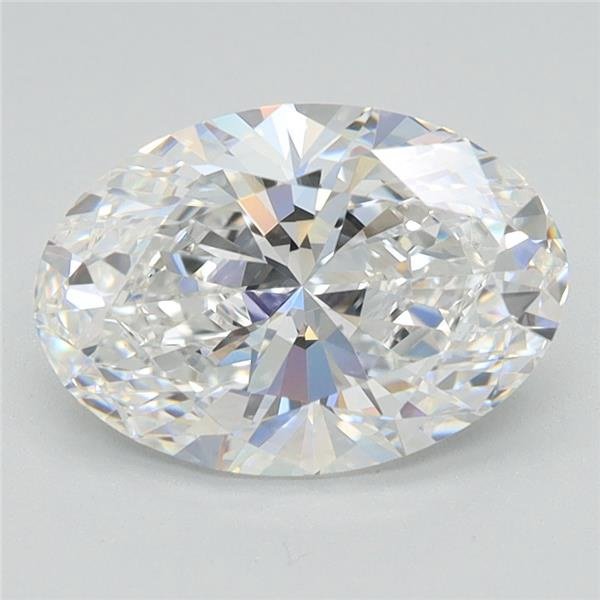 4.99ct F VS1 Rare Carat Ideal Cut Oval Lab Grown Diamond