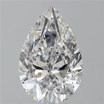5.02ct E SI2 Rare Carat Ideal Cut Pear Diamond