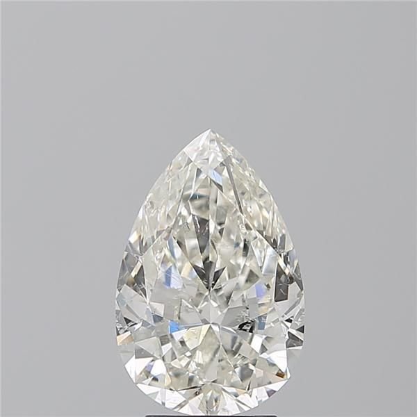 3.56ct H SI2 Rare Carat Ideal Cut Pear Diamond