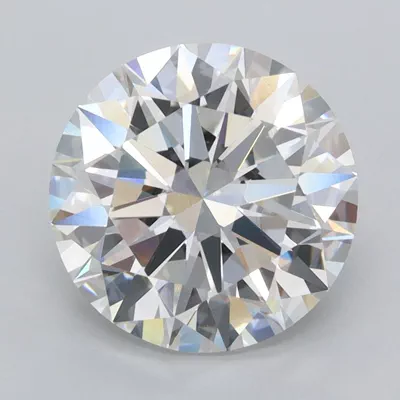 3.50ct F VVS2 Excellent Cut Round Lab Grown Diamond