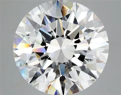 5.51ct F VS2 Rare Carat Ideal Cut Round Diamond