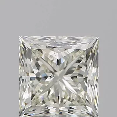 2.03ct J SI1 Rare Carat Ideal Cut Princess Diamond