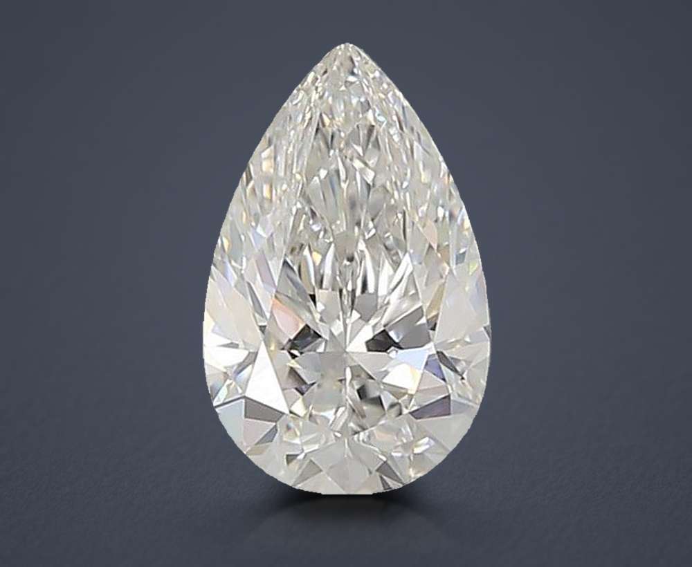1.44ct E VS1 Rare Carat Ideal Cut Pear Lab Grown Diamond