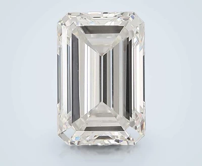 8.41ct H VS1 Rare Carat Ideal Cut Emerald Lab Grown Diamond