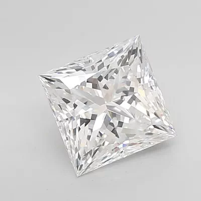 3.05ct E VVS2 Rare Carat Ideal Cut Princess Lab Grown Diamond