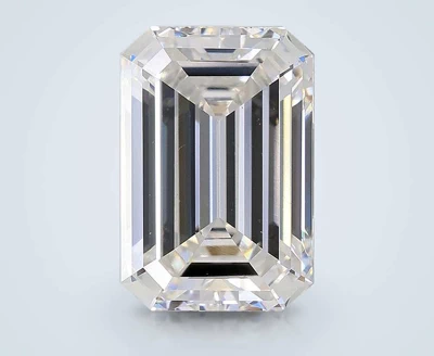 4.09ct E SI1 Rare Carat Ideal Cut Emerald Lab Grown Diamond