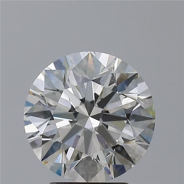 3.04ct I SI2 Rare Carat Ideal Cut Round Diamond