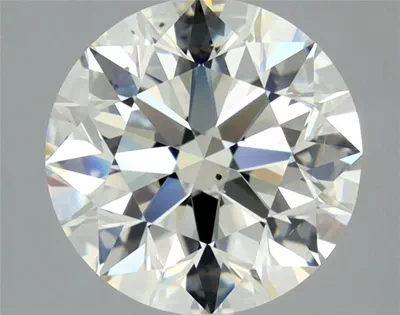 3.01ct K VS2 Rare Carat Ideal Cut Round Diamond