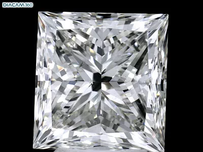 5.08ct J SI1 Very Good Cut Princess Diamond
