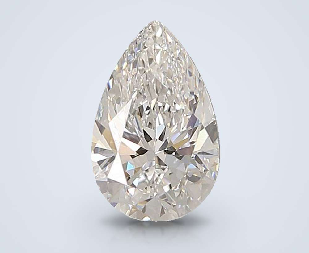 1.34ct D VVS2 Rare Carat Ideal Cut Pear Lab Grown Diamond