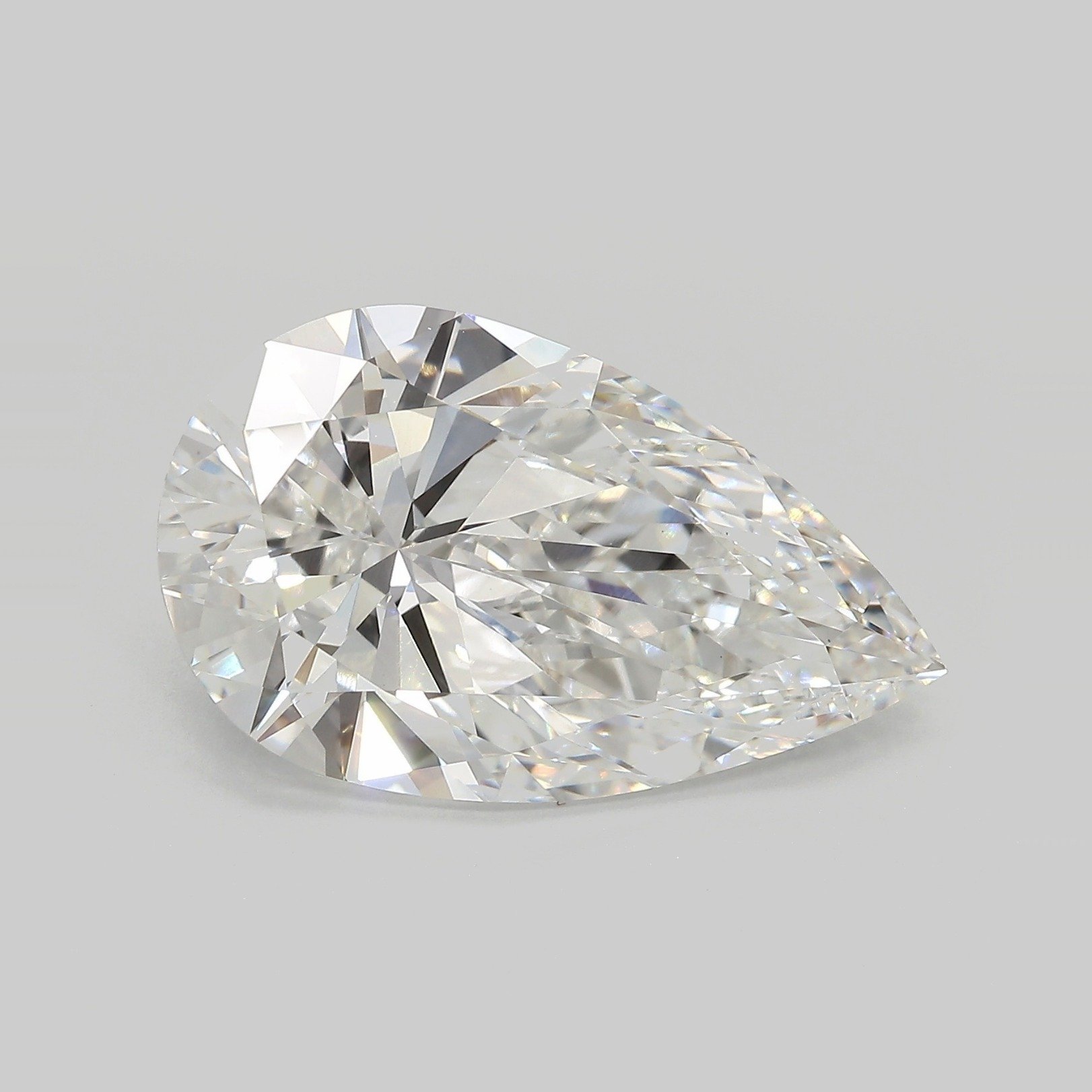 9.06ct E VVS2 Rare Carat Ideal Cut Pear Lab Grown Diamond