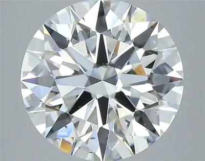 3.03ct E SI1 Rare Carat Ideal Cut Round Diamond