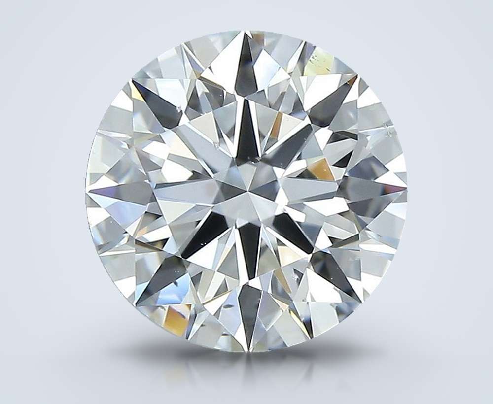3.03ct E SI1 Rare Carat Ideal Cut Round Diamond