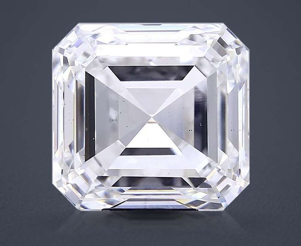 10.04ct F VS2 Rare Carat Ideal Cut Asscher Lab Grown Diamond