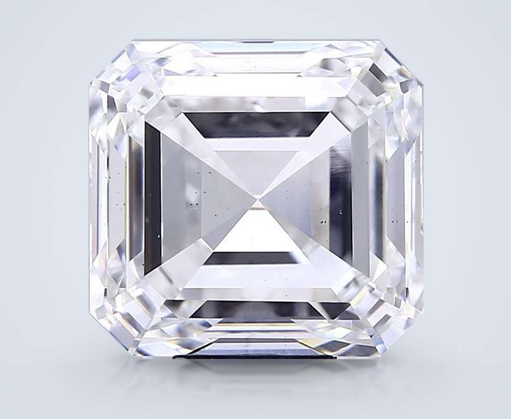 10.04ct F VS2 Rare Carat Ideal Cut Asscher Lab Grown Diamond