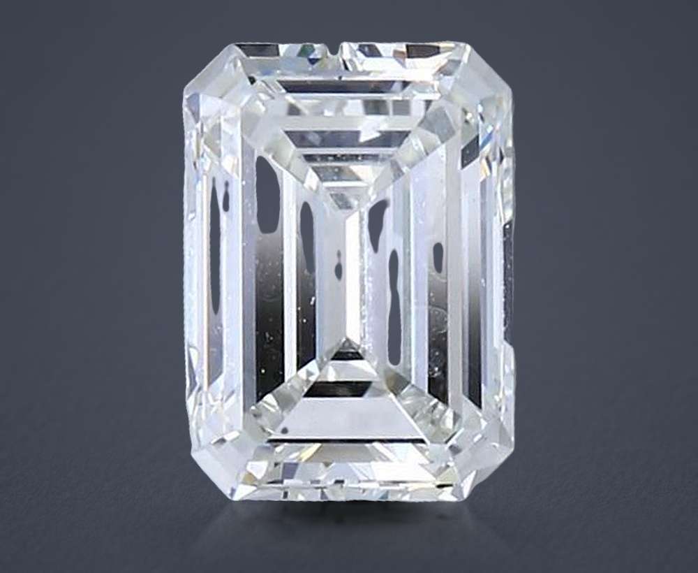 1.72ct H VVS2 Rare Carat Ideal Cut Emerald Diamond