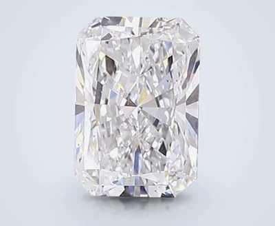 5.04ct E VS2 Rare Carat Ideal Cut Radiant Lab Grown Diamond