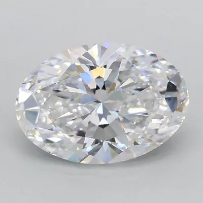 1.57ct D VVS2 Rare Carat Ideal Cut Oval Lab Grown Diamond