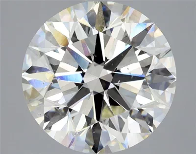 4.02ct K SI1 Rare Carat Ideal Cut Round Diamond