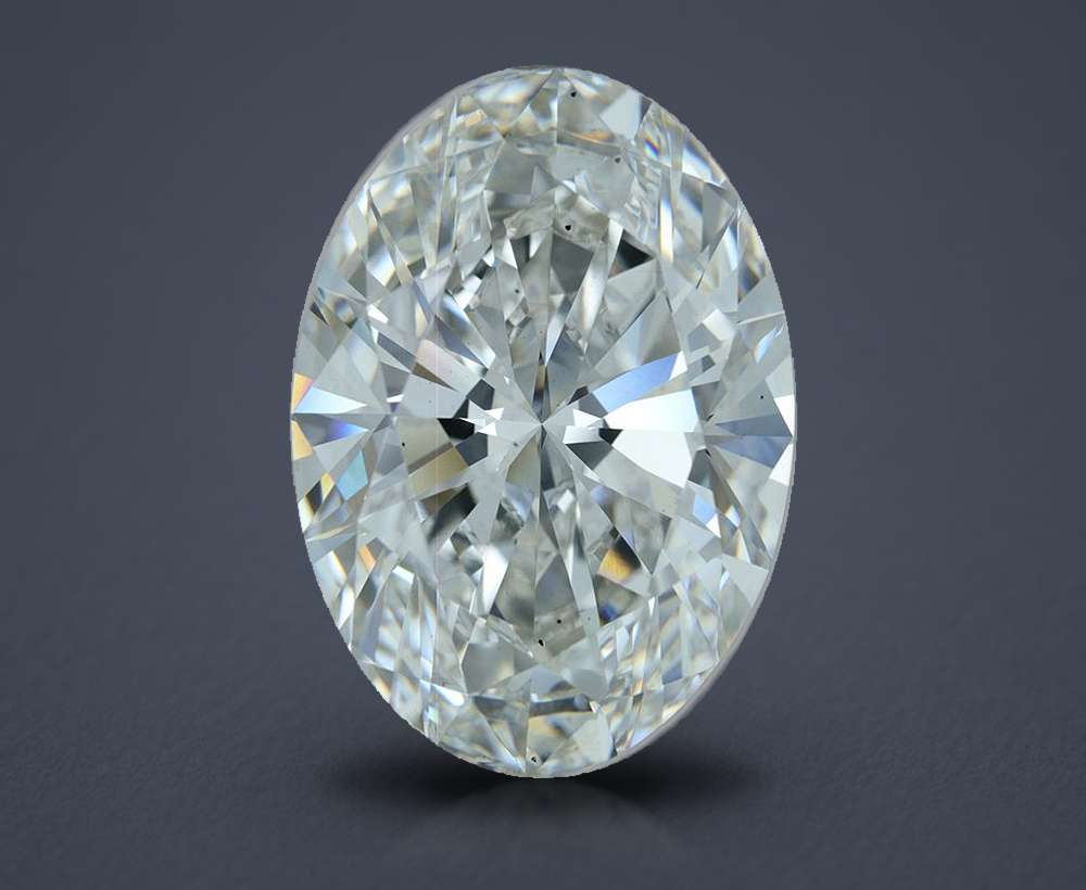 23.52ct F VS2 Rare Carat Ideal Cut Oval Lab Grown Diamond