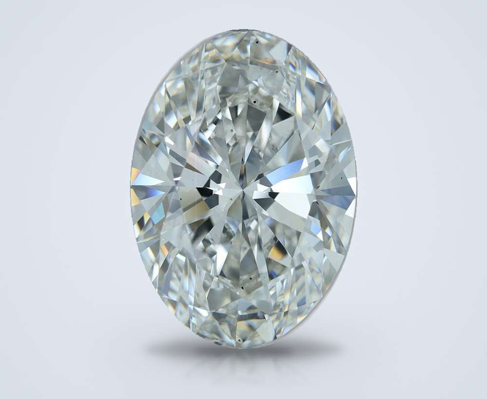 23.52ct F VS2 Rare Carat Ideal Cut Oval Lab Grown Diamond