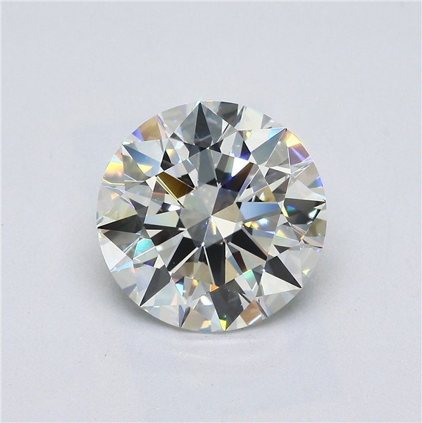 3.27ct F VVS2 Rare Carat Ideal Cut Round Diamond