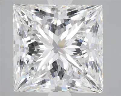 5.47ct F VS1 Rare Carat Ideal Cut Princess Lab Grown Diamond